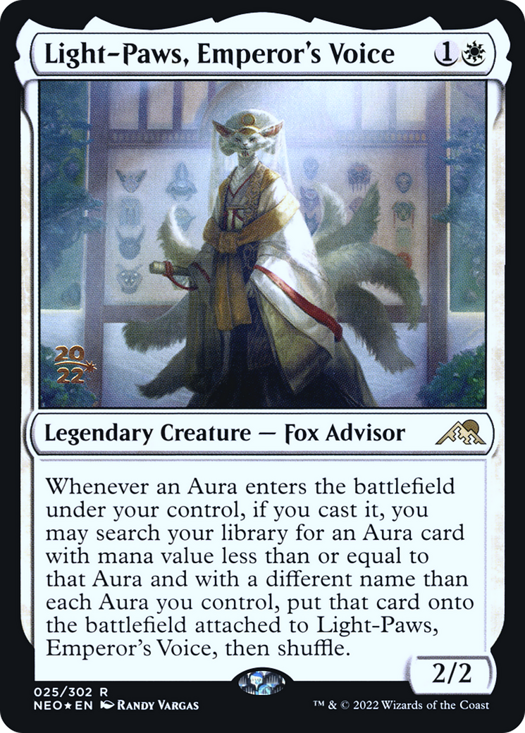 Light-Paws, Emperor's Voice (PNEO-25S) - Kamigawa: Neon Dynasty Promos Foil