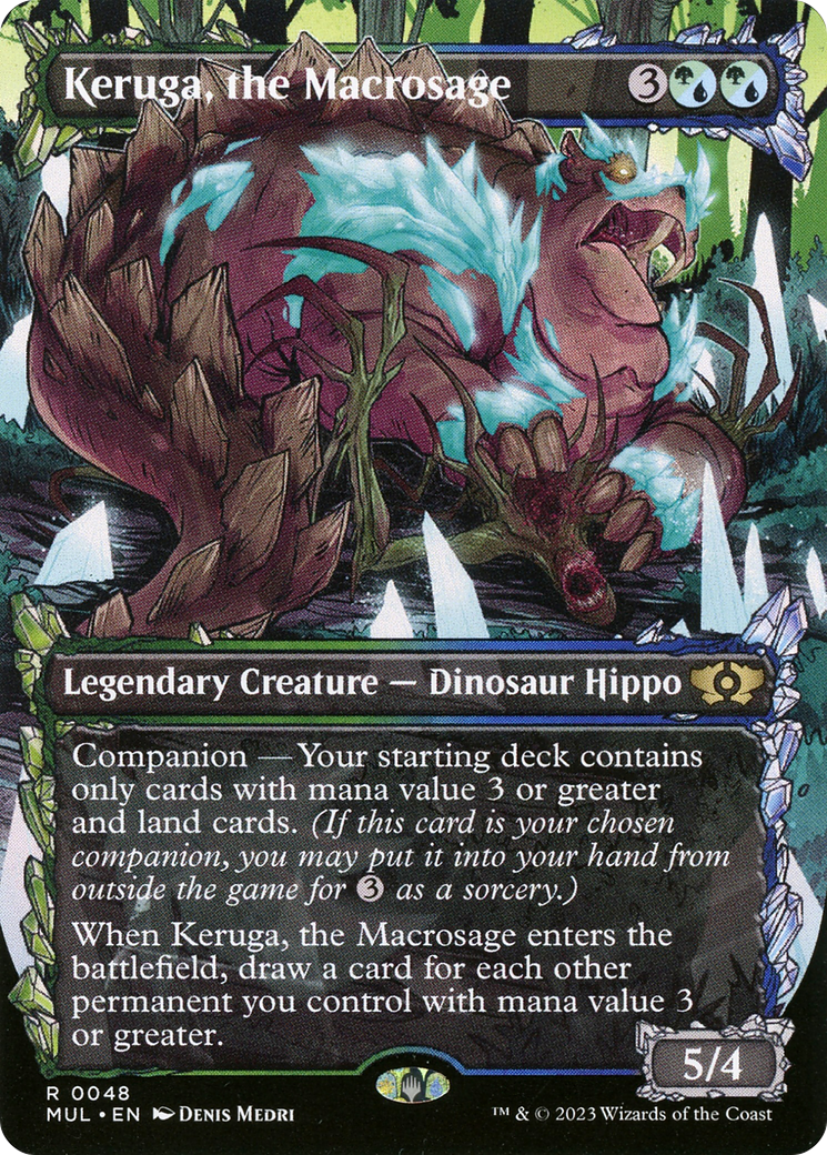 Keruga, the Macrosage (MUL-048) - Multiverse Legends: (Showcase) (Borderless) Foil