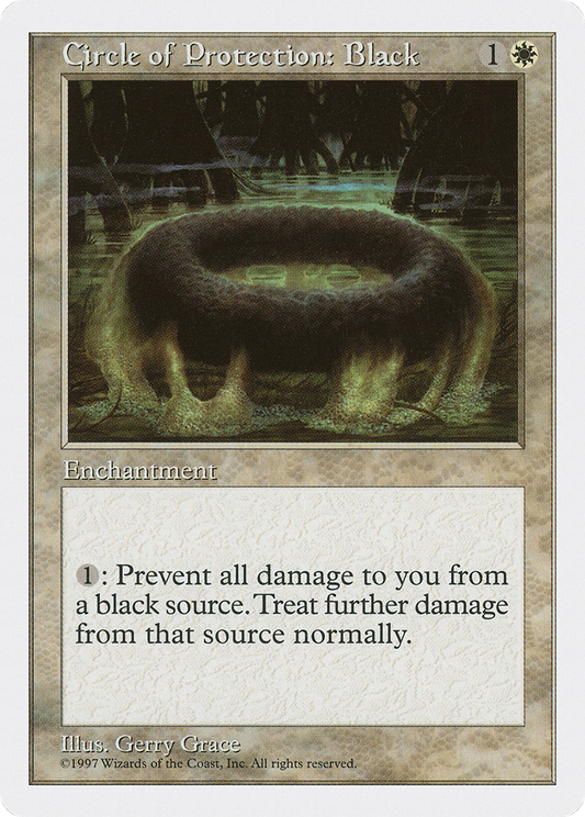 Circle of Protection: Black (5ED-) - Fifth Edition