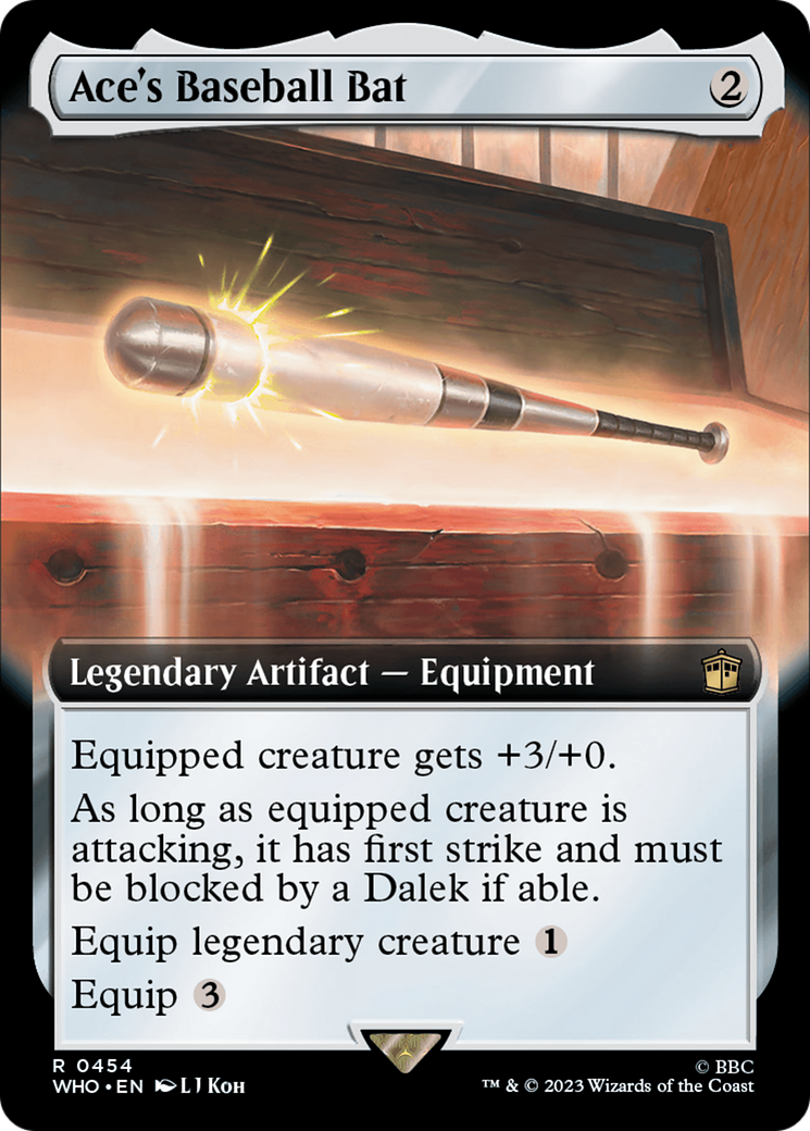 Ace's Baseball Bat (WHO-454) - Doctor Who: (Extended Art) Foil