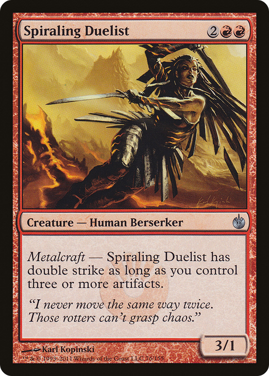 Spiraling Duelist (MBS-076) - Mirrodin Besieged Foil