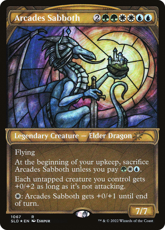 Arcades Sabboth (Stained Glass) (Textured Foil) (SLD-1067) - Secret Lair Drop: (Showcase) Foil