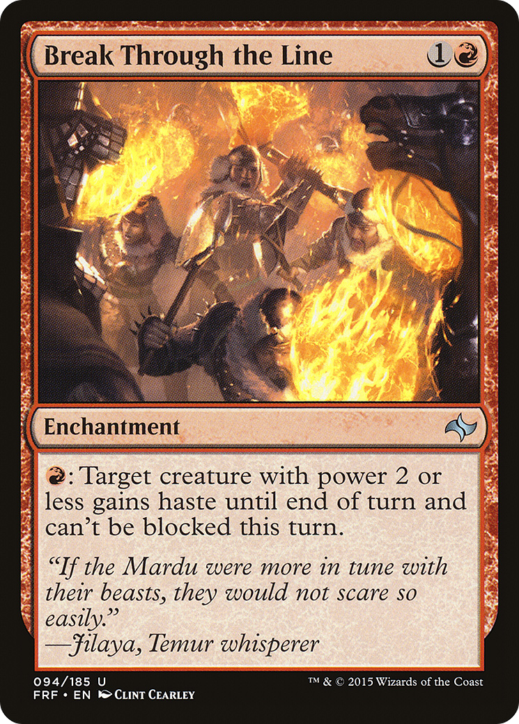 Break Through the Line (FRF-094) - Fate Reforged Foil