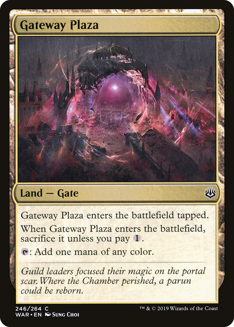 Gateway Plaza (WAR-246) - War of the Spark Foil