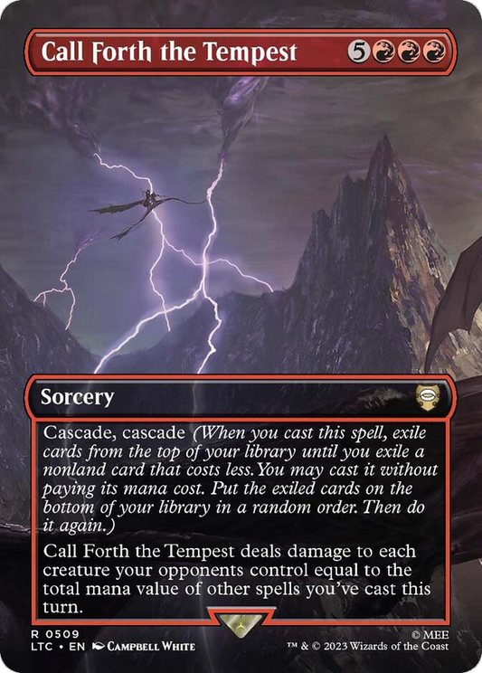 Call Forth the Tempest (Borderless) (LTC-509) - Tales of Middle-earth Commander (Borderless)
