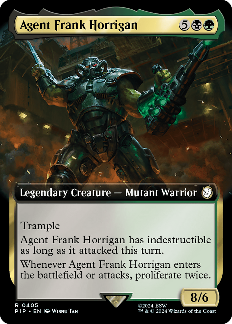 Agent Frank Horrigan (Extended Art) (PIP-405) - Fallout: (Extended Art) Foil