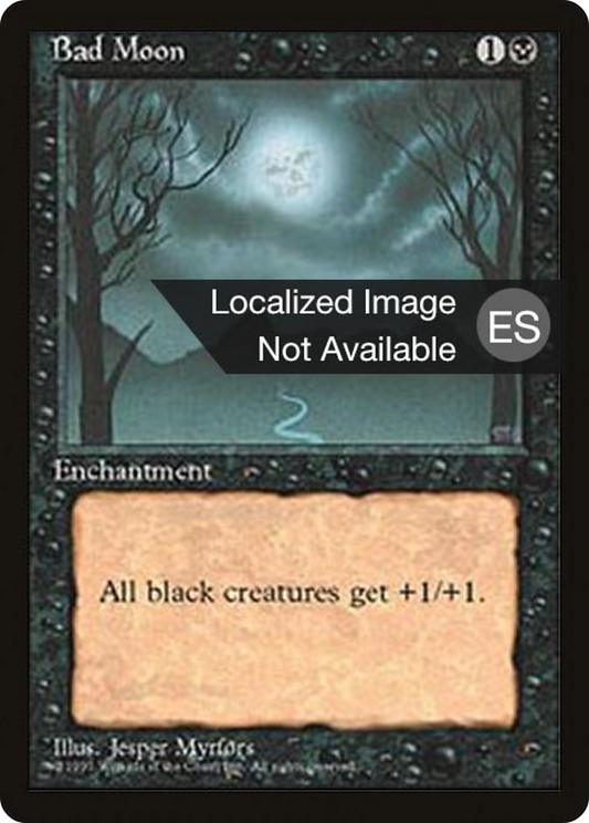 Bad Moon (4BB-120) - Fourth Edition Foreign Black Border