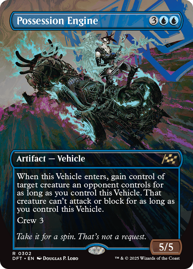 Possession Engine  (Borderless)(DFT-302) - Aetherdrift Foil