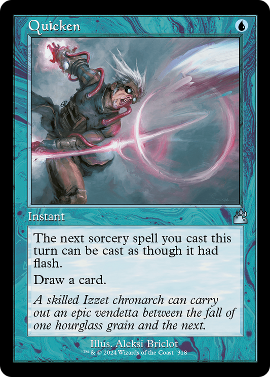 Quicken (Retro Frame) (RVR-318) - Ravnica Remastered Foil