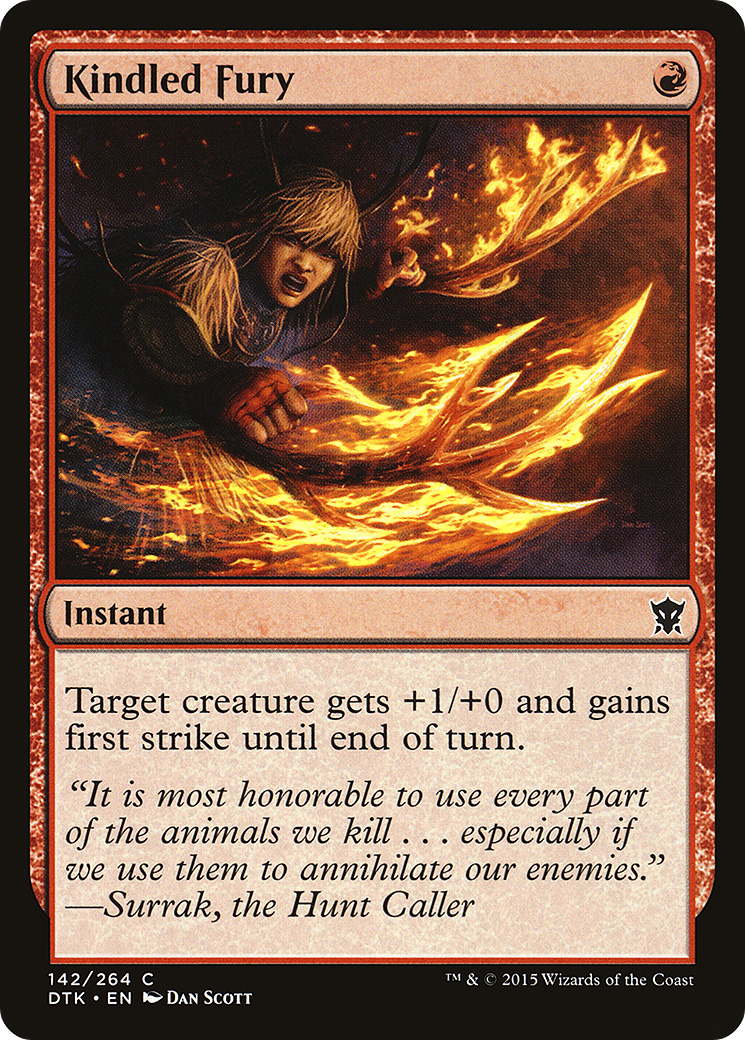 Kindled Fury (DTK-142) - Dragons of Tarkir Foil