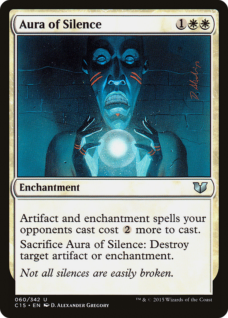 Aura of Silence (C15-060) - Commander 2015