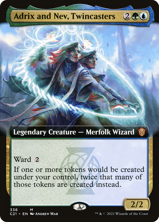 Adrix and Nev, Twincasters (C21-336) - Commander 2021: (Extended Art)