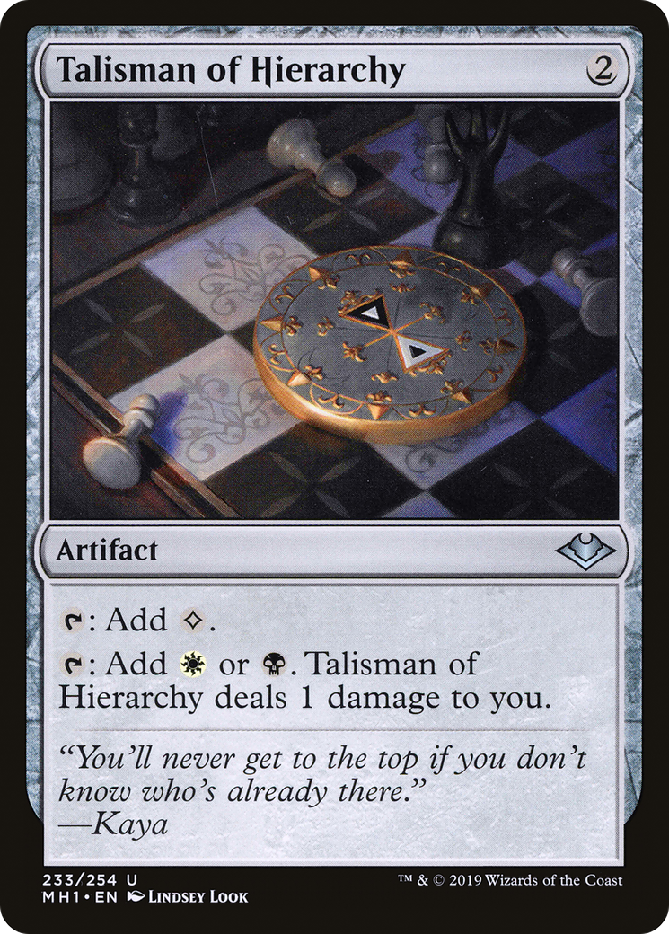 Talisman of Hierarchy (MH1-233) - Modern Horizons Foil