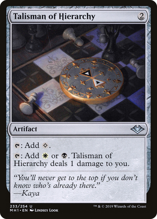 Talisman of Hierarchy (MH1-233) - Modern Horizons Foil