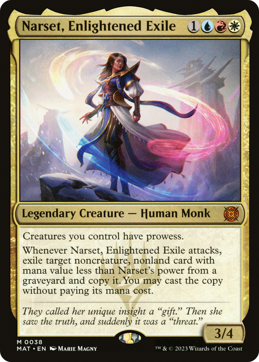 Narset, Enlightened Exile (MAT-038) - March of the Machine: The Aftermath