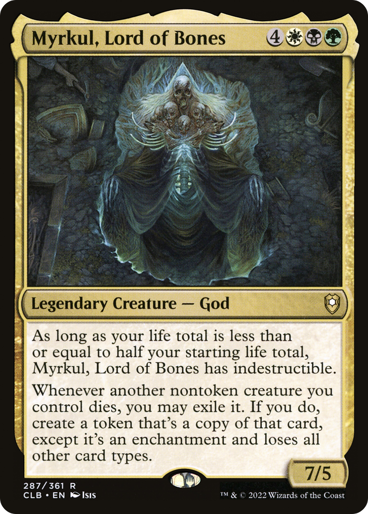 Myrkul, Lord of Bones (CLB-287) - Commander Legends: Battle for Baldur's Gate Foil