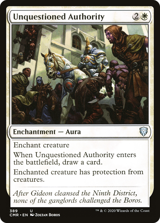 Unquestioned Authority (CMR-389) - Commander Legends