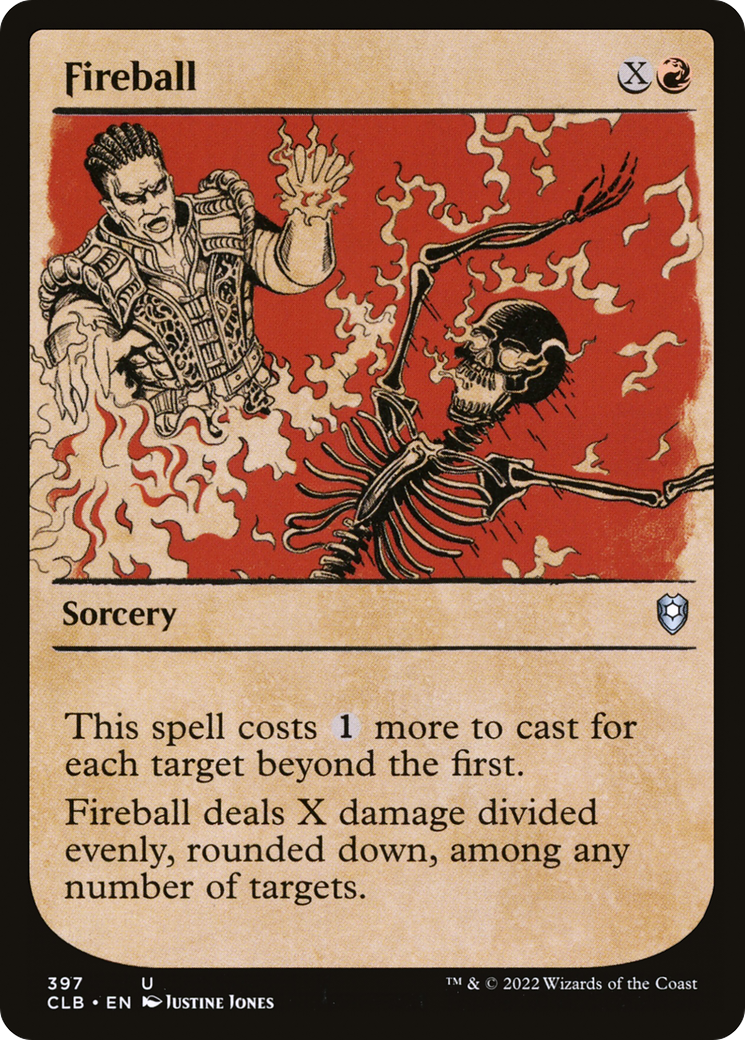 Fireball (CLB-397) - Commander Legends: Battle for Baldur's Gate: (Showcase) Foil