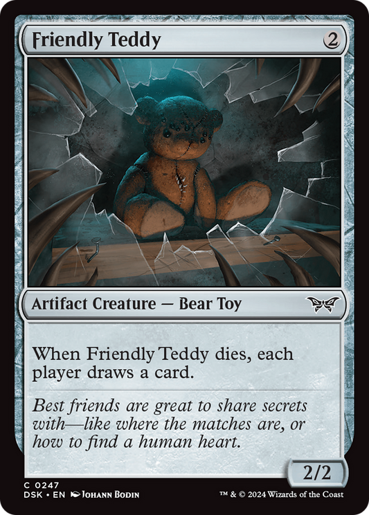 Friendly Teddy (DSK-247) - Duskmourn: House of Horror Foil