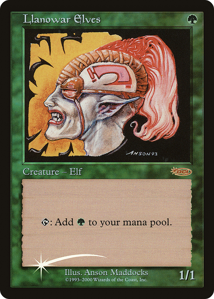 Llanowar Elves (FNM-011) - Friday Night Magic 2000 Foil