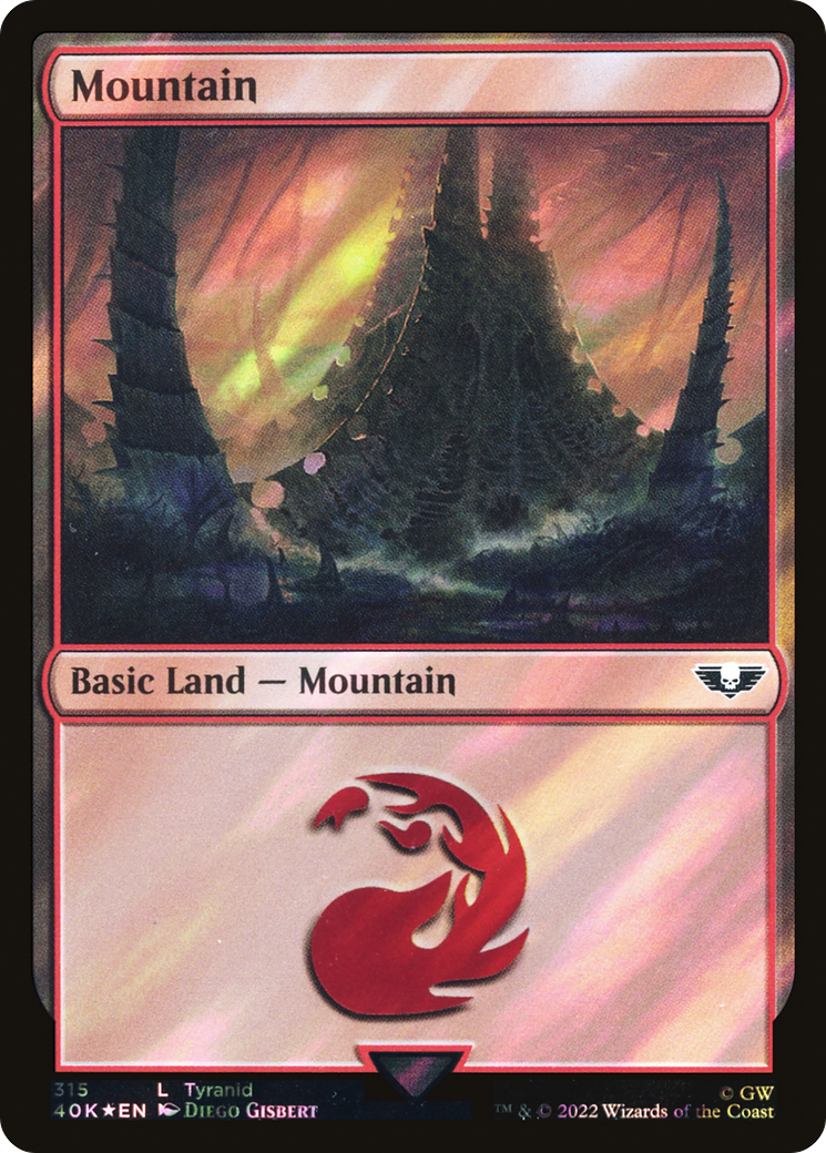 Mountain (40K-315★) - Warhammer 40,000 Commander Foil