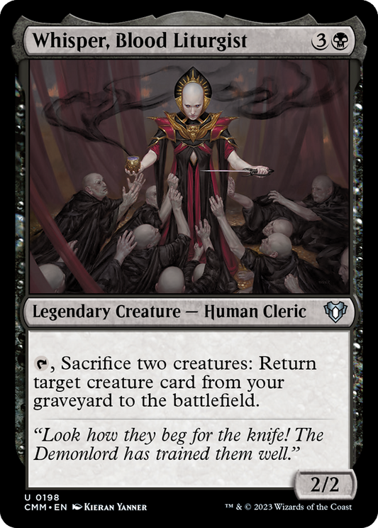 Whisper, Blood Liturgist (CMM-198) - Commander Masters Foil