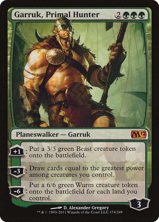 Garruk, Primal Hunter (M12-174) - Magic 2012