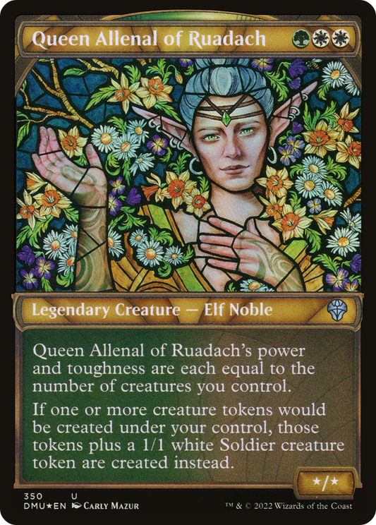 Queen Allenal of Ruadach (DMU-350) - Dominaria United: (Showcase) Foil