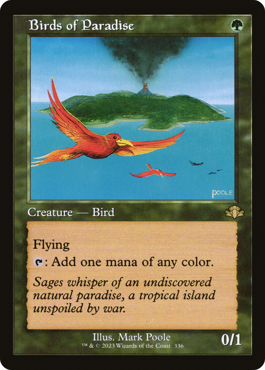 Birds of Paradise (Retro Frame) (DMR-336) - Dominaria Remastered Foil