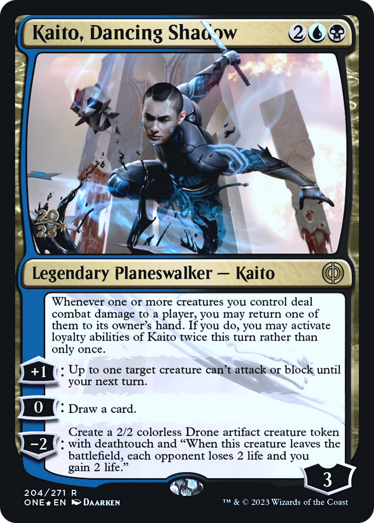 Kaito, Dancing Shadow (PONE-204S) - Phyrexia: All Will Be One Promos Foil