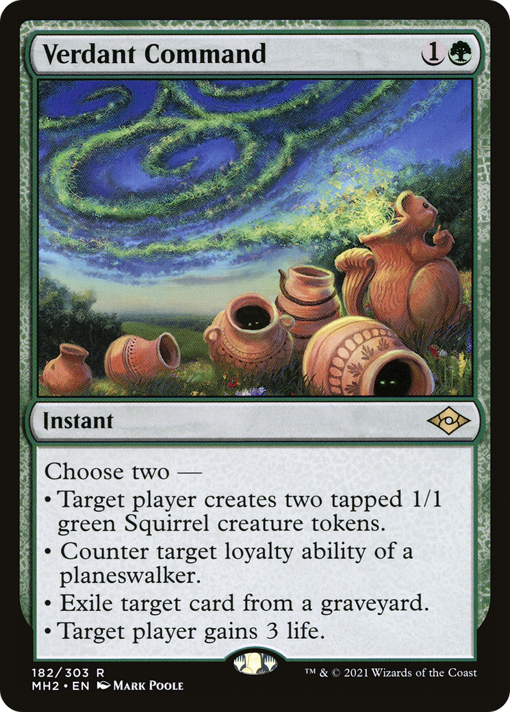 Verdant Command (MH2-182) - Modern Horizons 2 Foil