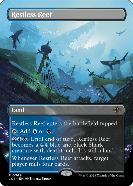 Restless Reef (Borderless) (LCI-349) - The Lost Caverns of Ixalan (Borderless)