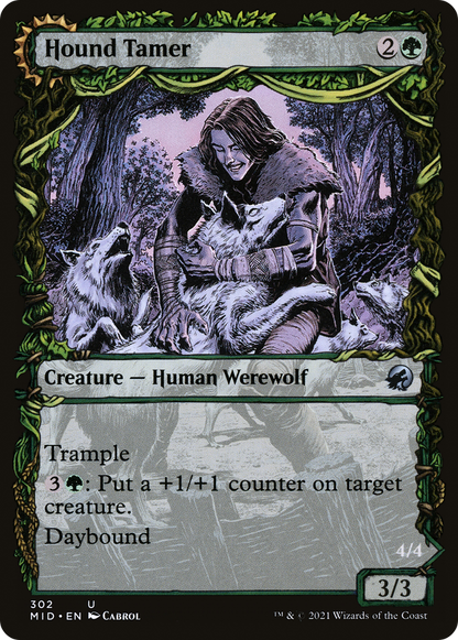 Hound Tamer // Untamed Pup (MID-302) - Innistrad: Midnight Hunt: (Showcase, Double Faced Transform)