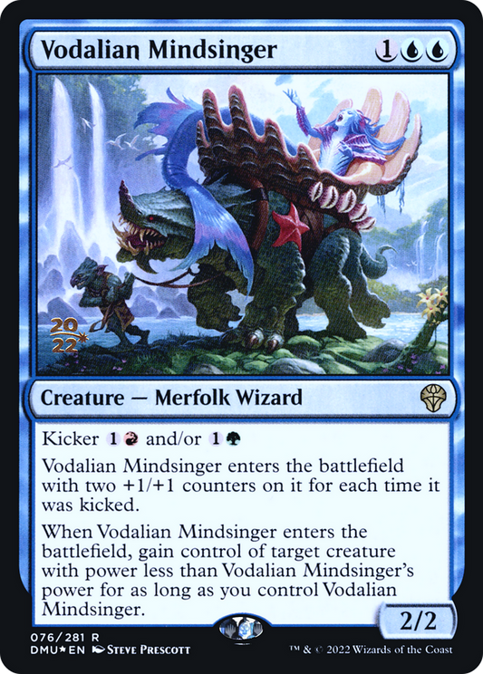 Vodalian Mindsinger (PDMU-76S) - Dominaria United Promos Foil