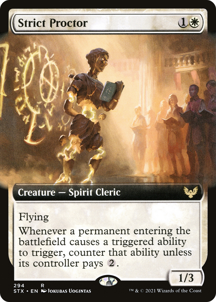 Strict Proctor (STX-294) - Strixhaven: School of Mages: (Extended Art)