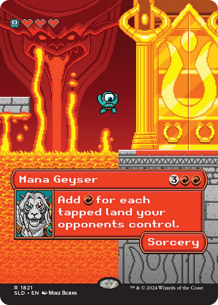 Mana Geyser  (Borderless)(SLD-1821) - Secret Lair Drop