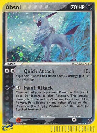 Absol - 096/95 - Team Magma vs Team Aqua Holofoil - Secret Rare