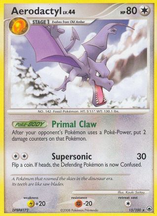 Aerodactyl - 015/100 - Majestic Dawn Reverse Holofoil - Rare