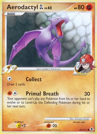 Aerodactyl GL - 055/111 - Rising Rivals Reverse Holofoil - Common