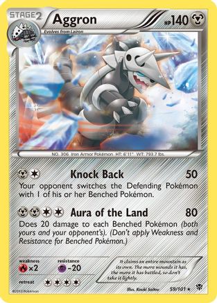 Aggron (59/101) - Plasma Blast Reverse Holofoil - Rare