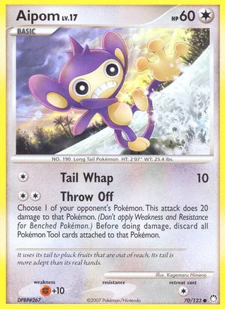Aipom - 070/123 - Mysterious Treasures Normal - Common