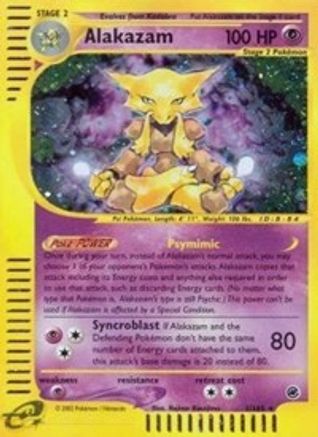 Alakazam (1) 001 - Expedition Reverse Holofoil - Holo Rare