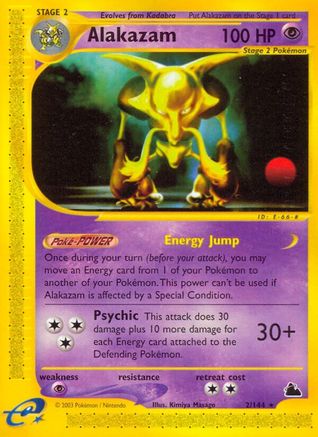 Alakazam (2) 002 - Skyridge Normal - Rare