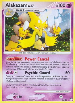 Alakazam - 002/123 - Mysterious Treasures Reverse Holofoil - Holo Rare