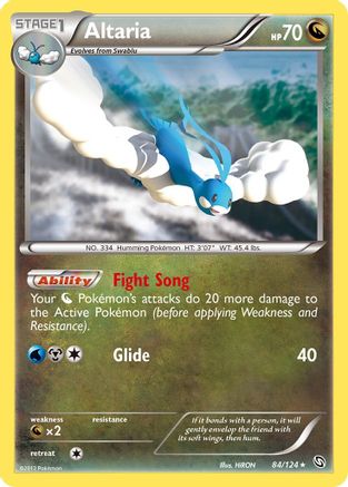 Altaria 84/124 - Dragons Exalted Reverse Holofoil