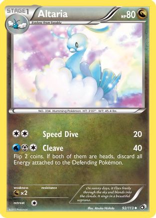 Altaria 092/113 - Legendary Treasures Reverse Holofoil - Uncommon