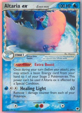 Altaria ex (Delta Species) 090 - Dragon Frontiers Holofoil - Ultra Rare