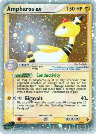 Ampharos ex 089 - Dragon Holofoil - Ultra Rare