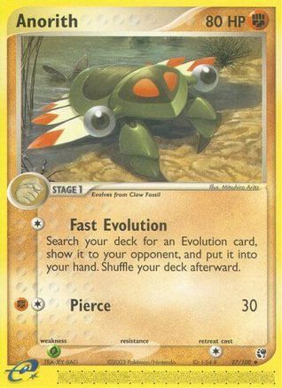 Anorith 027/100 - Sandstorm Reverse Holofoil - Uncommon