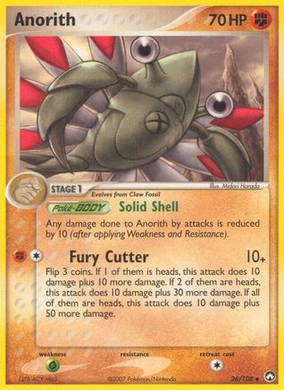 Anorith - 026/108 - Power Keepers Reverse Holofoil - Uncommon
